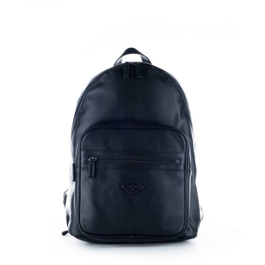 Mochila Homem Replay Preta com Bolso Frontal e Fechos de Correr