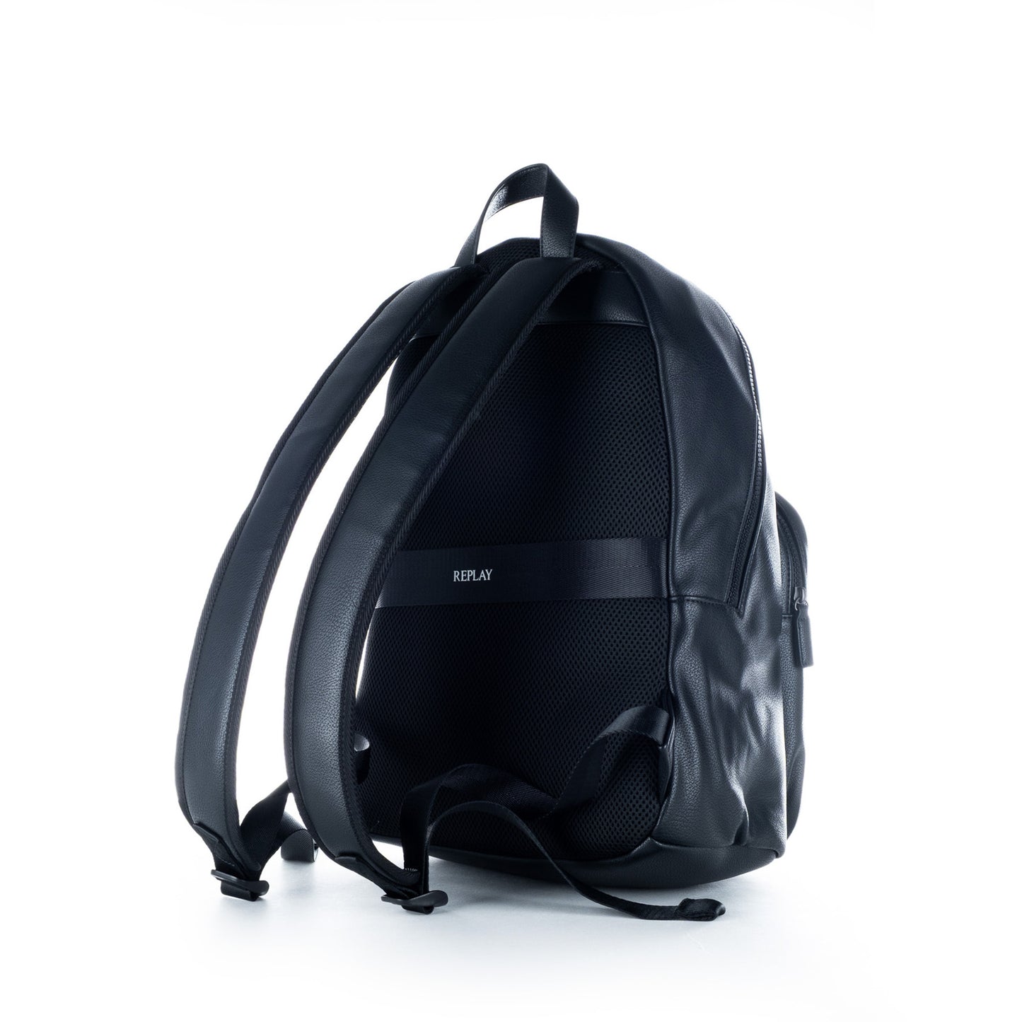 Mochila Homem Replay Preta com Bolso Frontal e Fechos de Correr