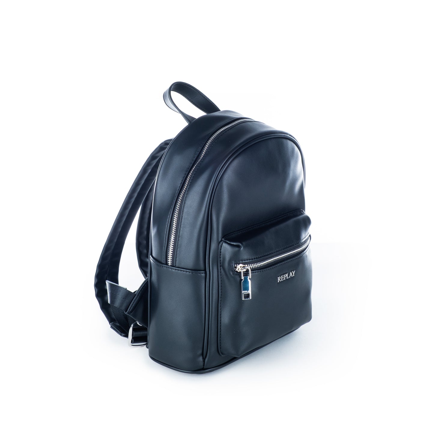 Mochila Homem Replay Azul Escuro em Pele Sintética com Compartimentos e Fecho Zip