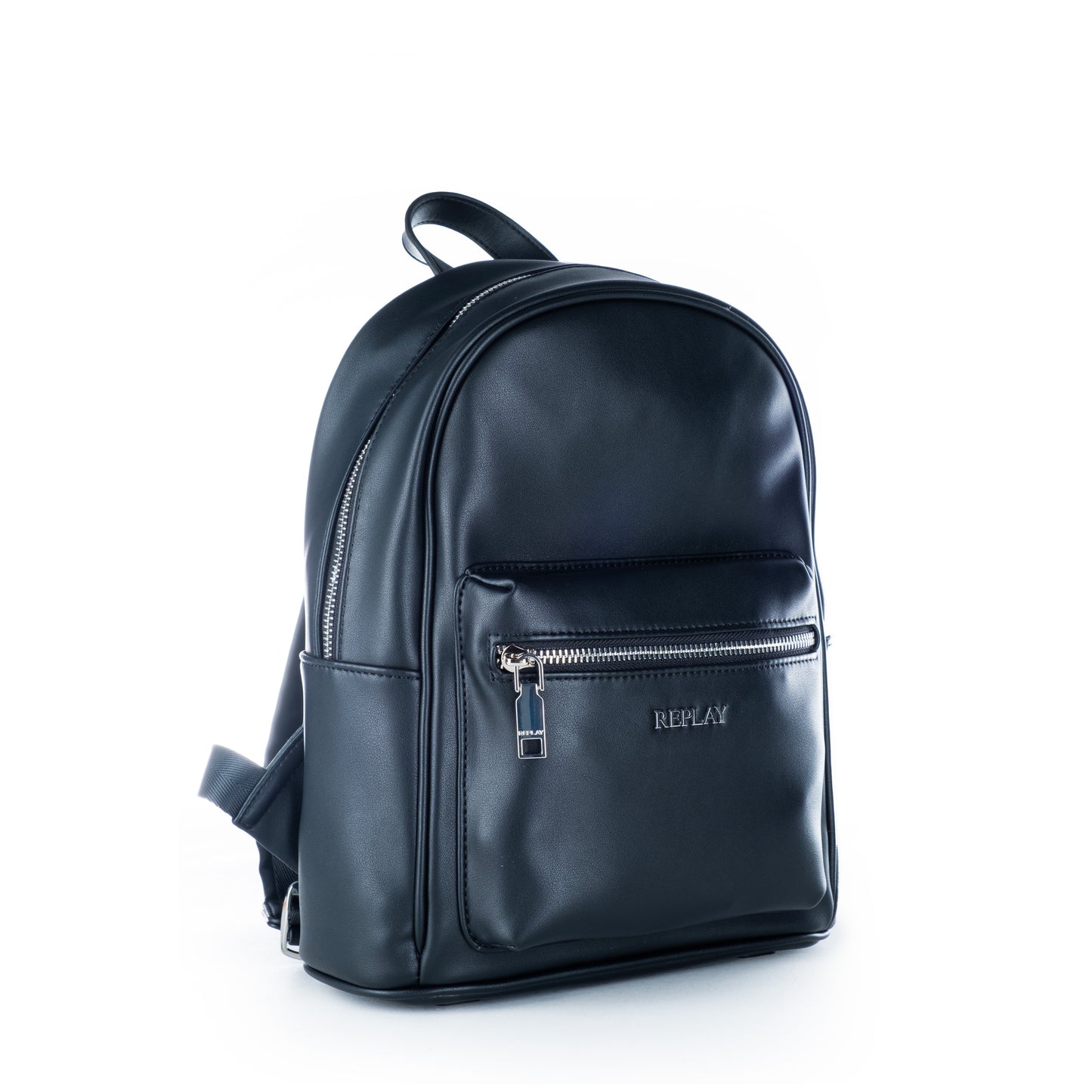 Mochila Homem Replay Azul Escuro em Pele Sintética com Compartimentos e Fecho Zip