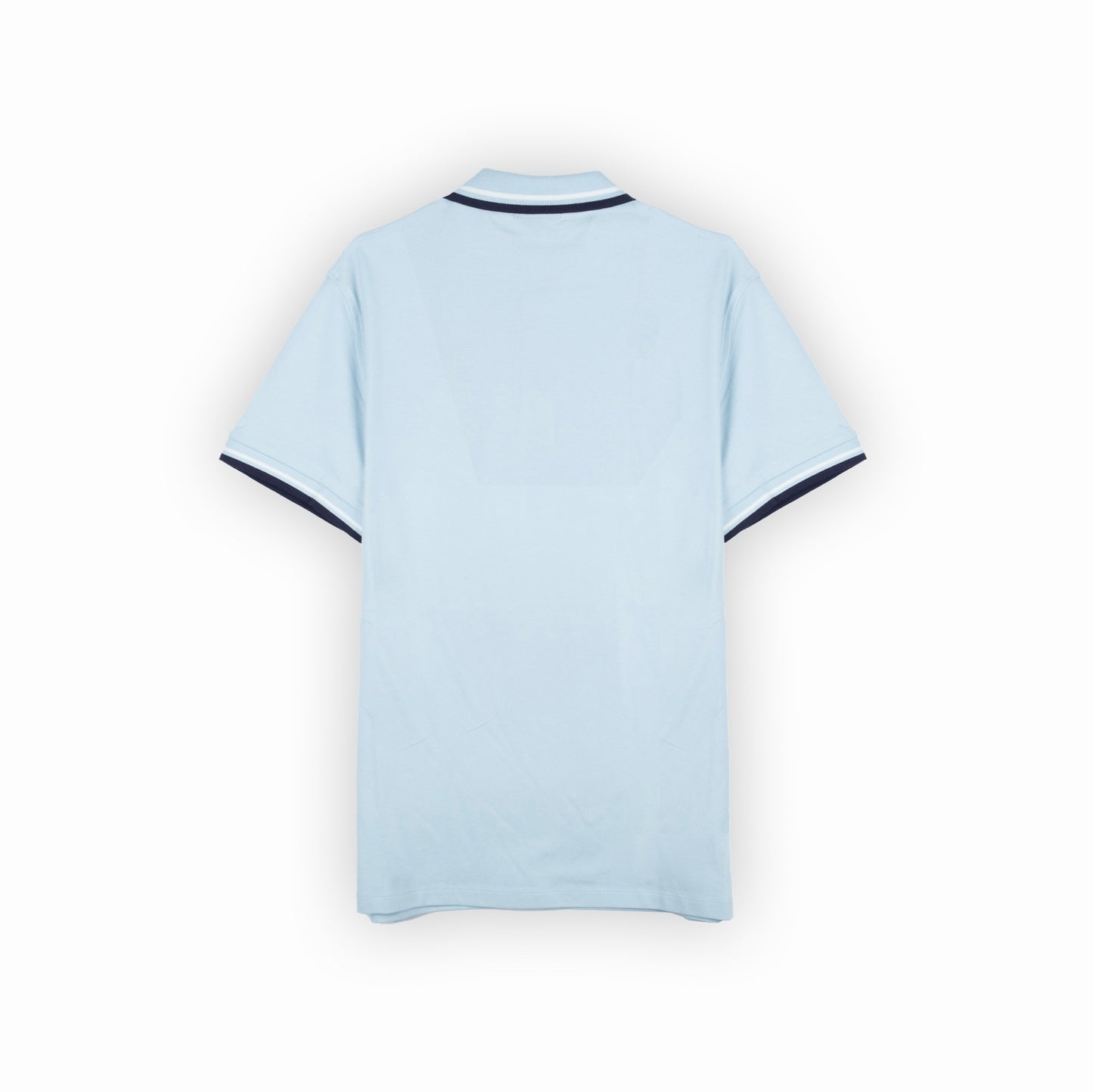 Polo Homem GAS Azul Claro com Detalhes Contrastantes na Gola e Mangas
