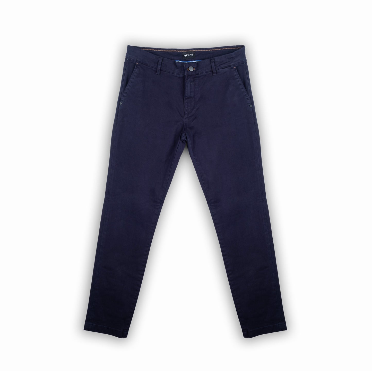 Calças Homem GAS Azul Escuro Slim Fit em Denim Premium