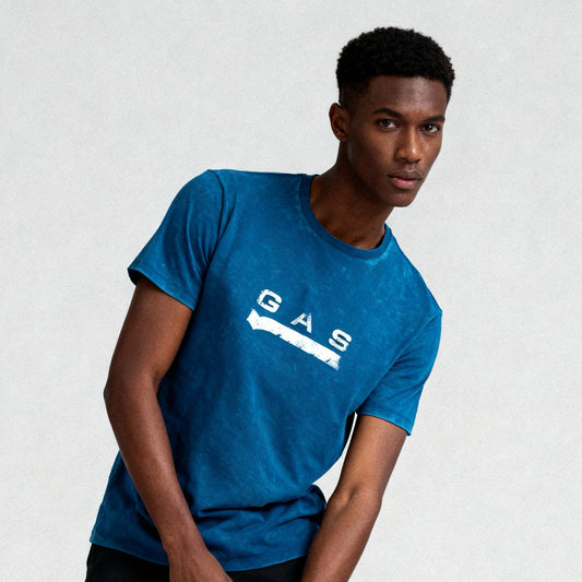T-Shirt Homem Gas Azul