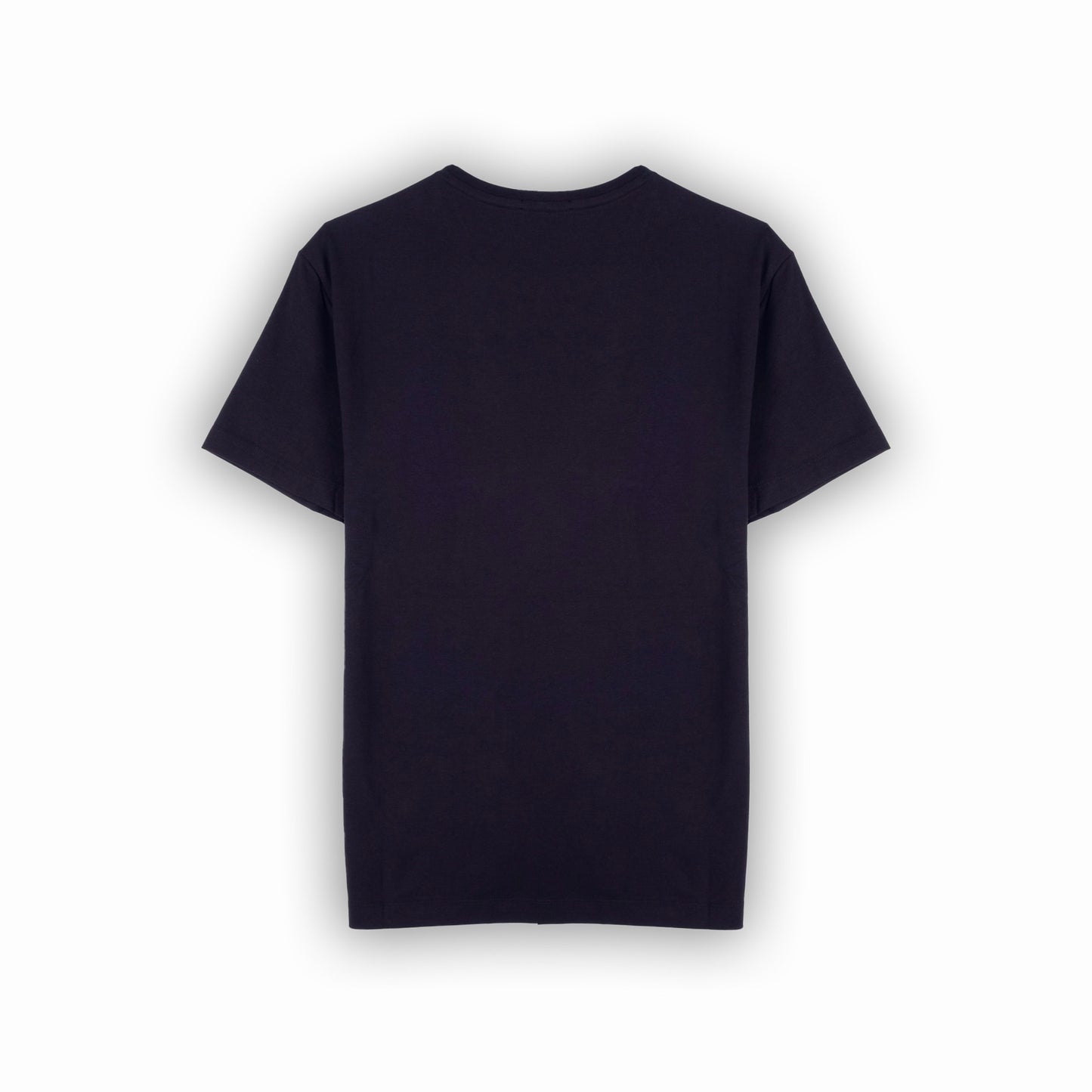 T-shirt Homem GAS Azul Escuro Minimalista em Algodão com Gola Redonda