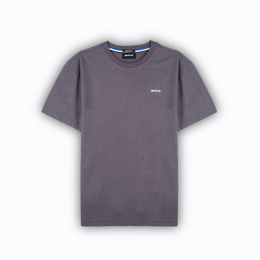 T-Shirt Homem Gas Cinza com Logo Discreto