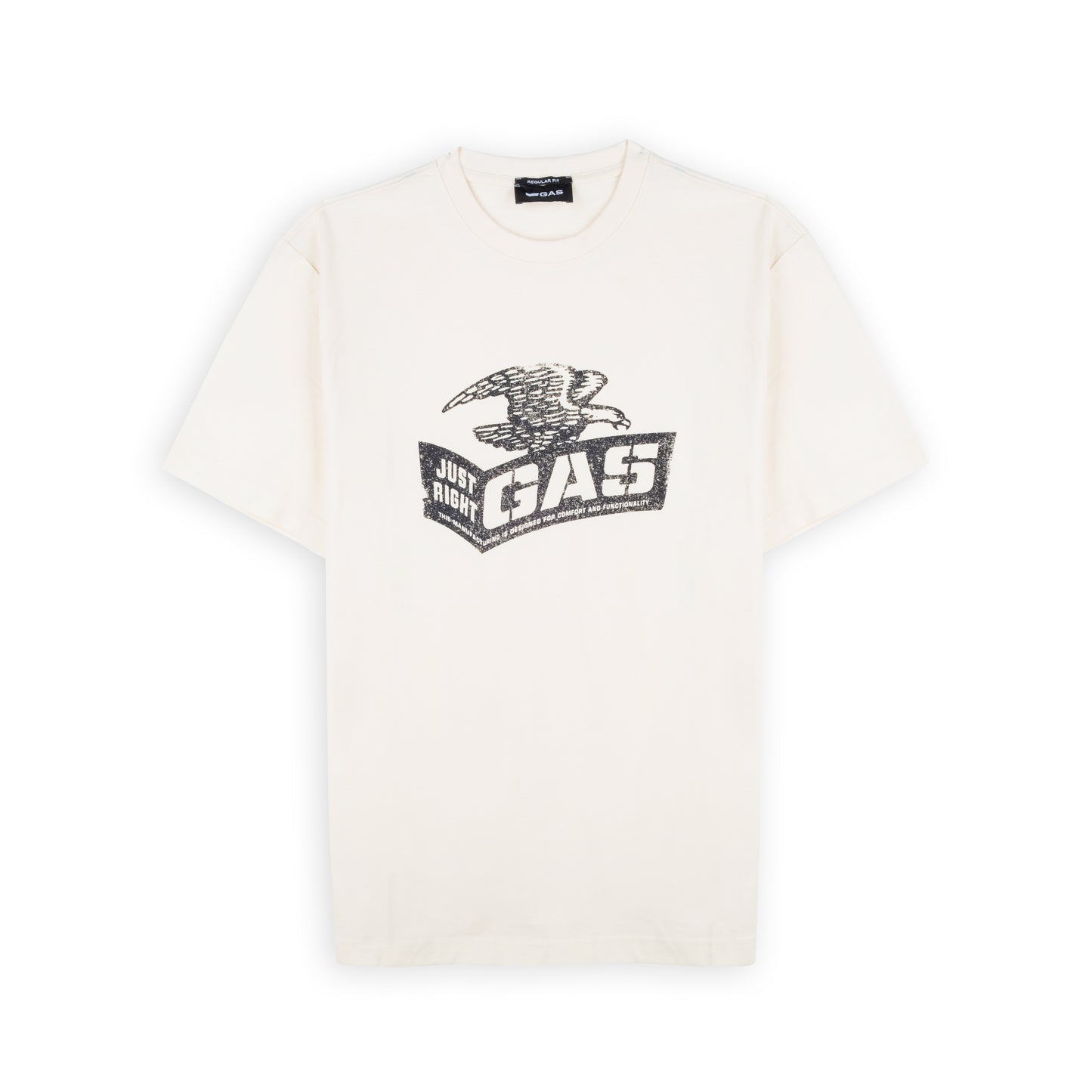 T-Shirt Homem Gas Bege com Estampa Águia