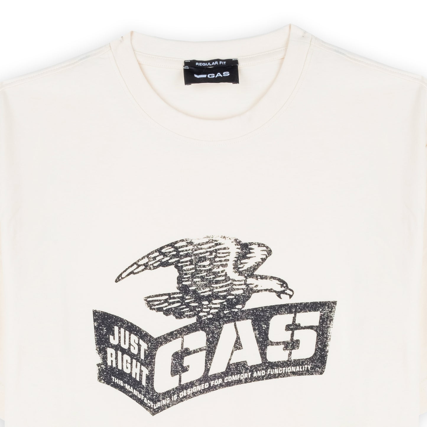 T-Shirt Homem Gas Bege com Estampa Águia