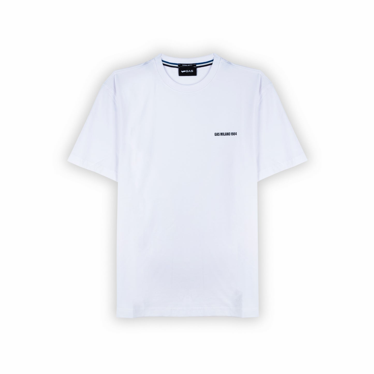 T-Shirt Homem Gas Branca com Estampa Minimalista