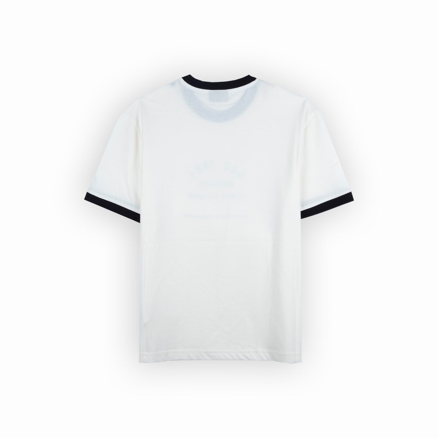 T-shirt Homem GAS Branco com Estampa Frontal e Detalhes Contrastantes Pretos