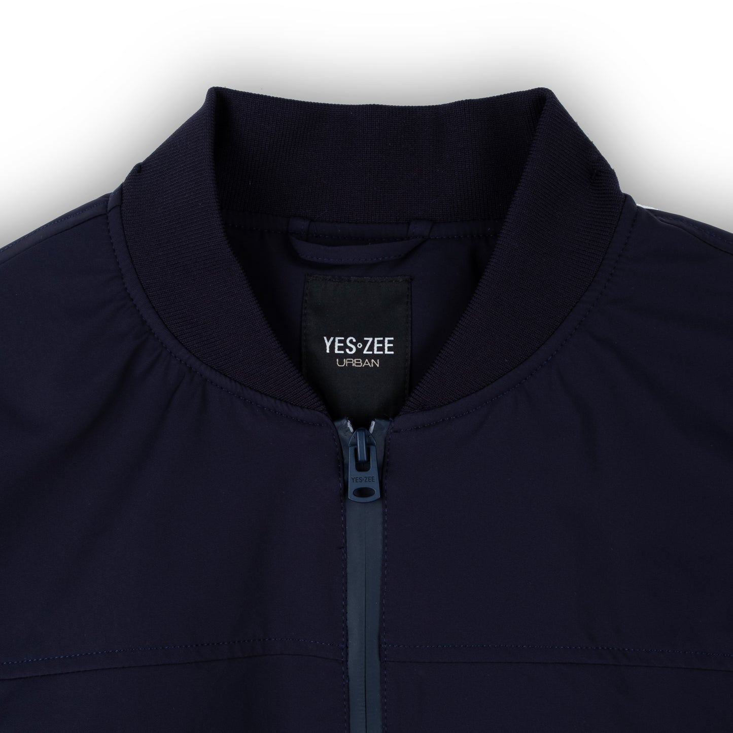 Casaco Homem Yes Zee Azul Escuro Bomber com Fecho Zip e Bolsos Frontais