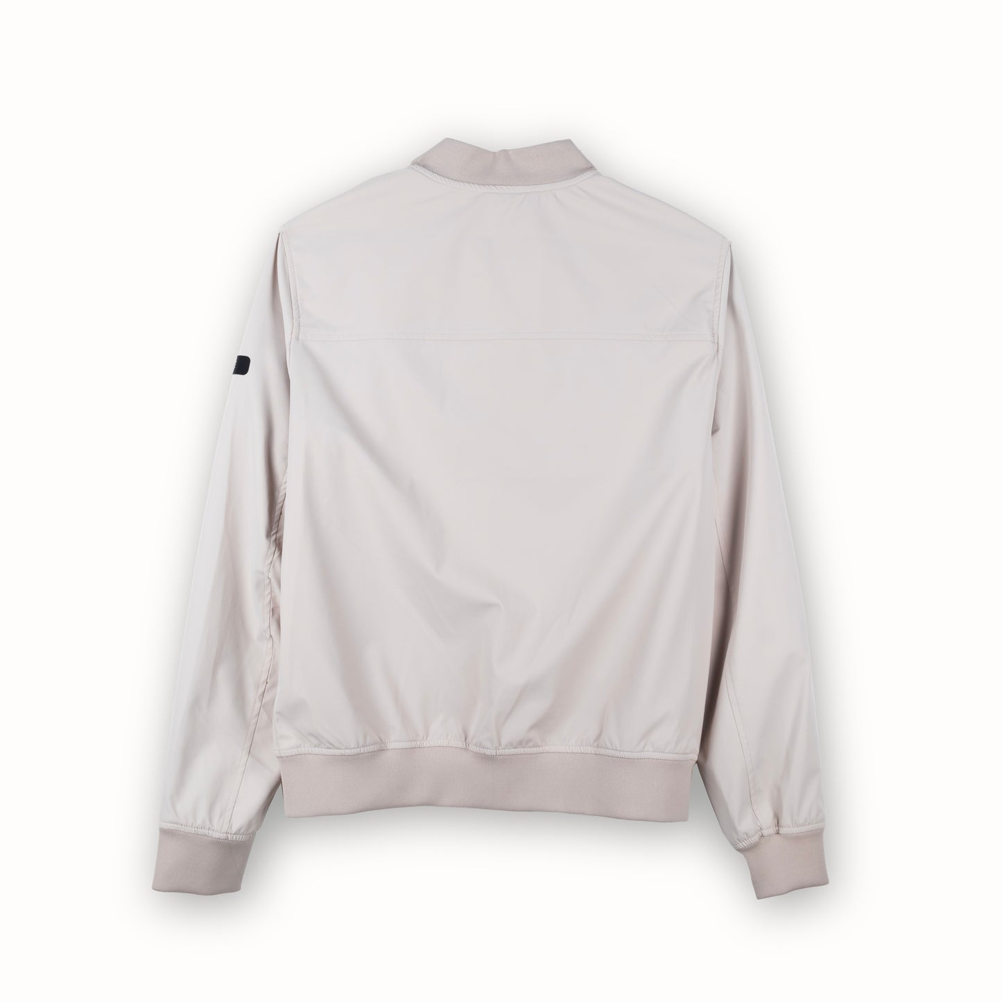 Casaco Homem Yes Zee Branco Bomber com Fecho Zip e Bolsos Frontais