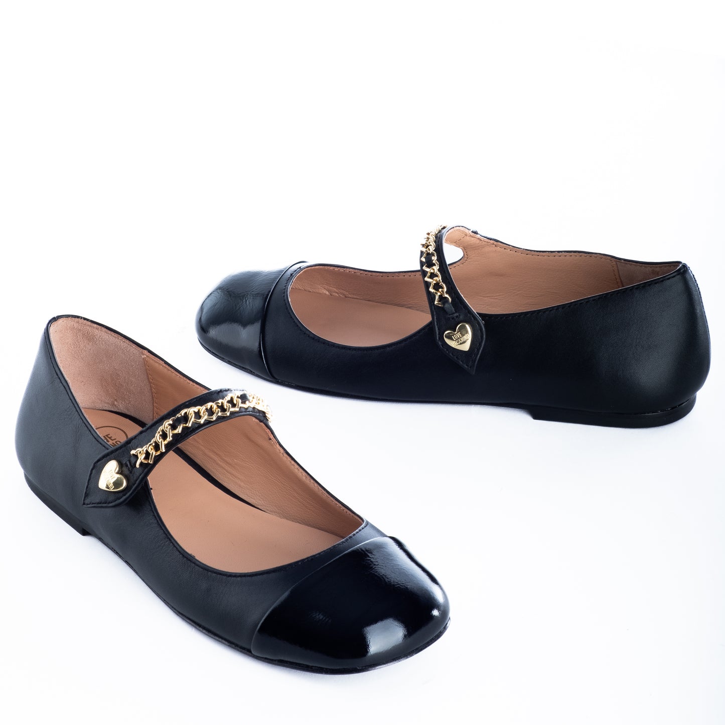 Ténis Mulher Love Moschino Pretas com Detalhe de Coração