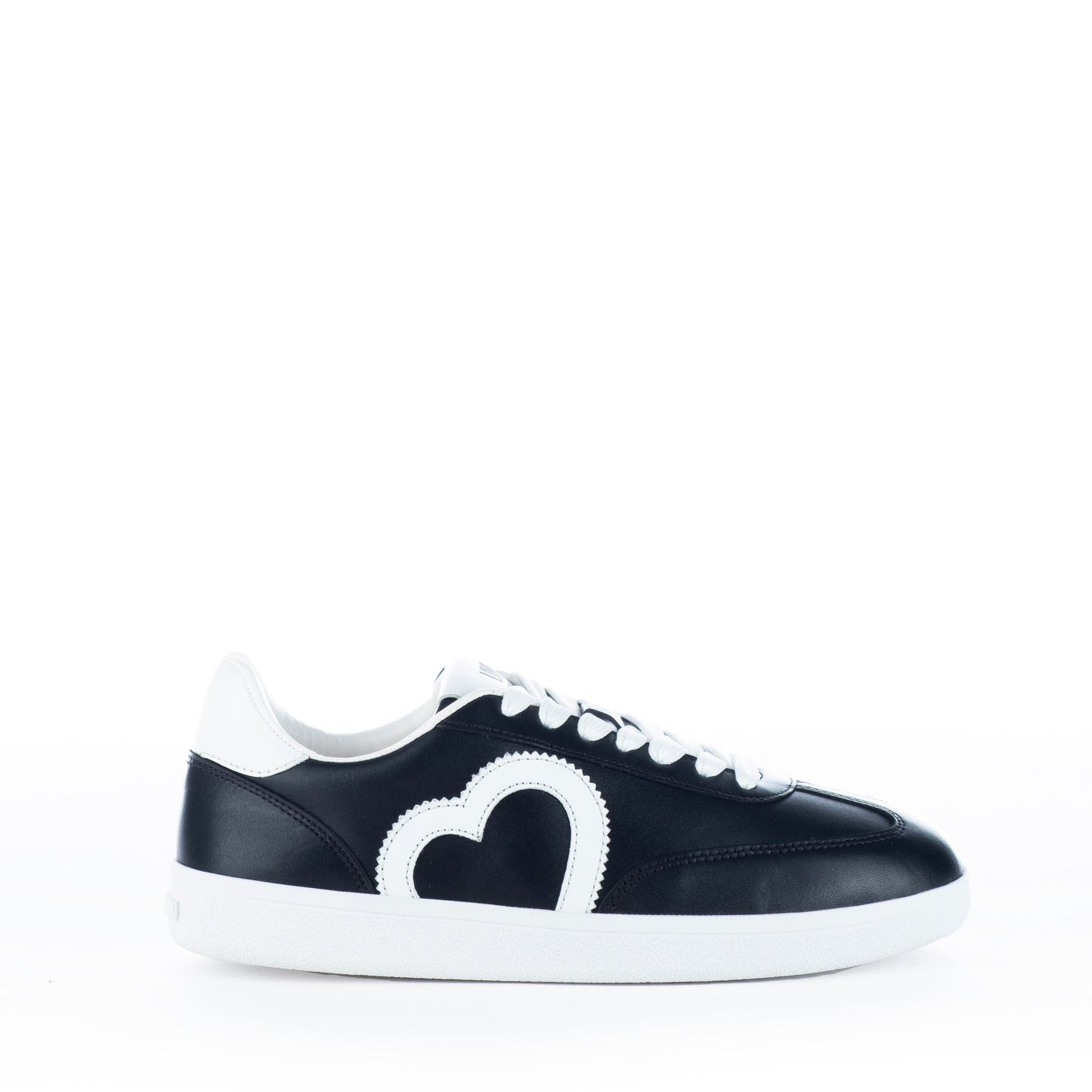 Ténis Mulher Love Moschino pretos com sola Branca