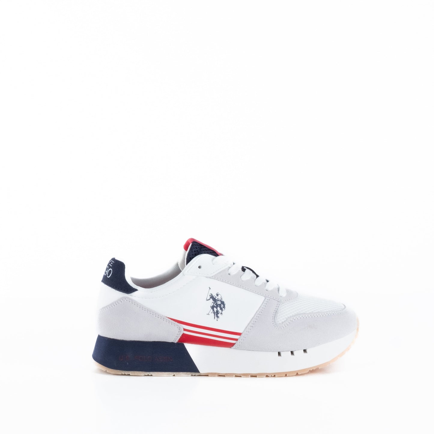 Ténis Homem US Polo Branco/Vermelho/Azul