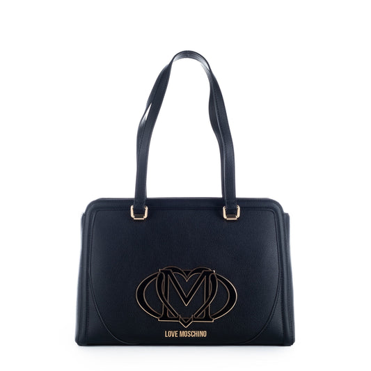 Bolsa Tote Preta Love Moschino