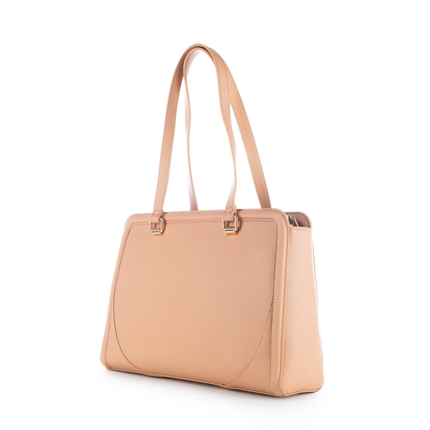 Bolsa Satchel Bege Love Moschino