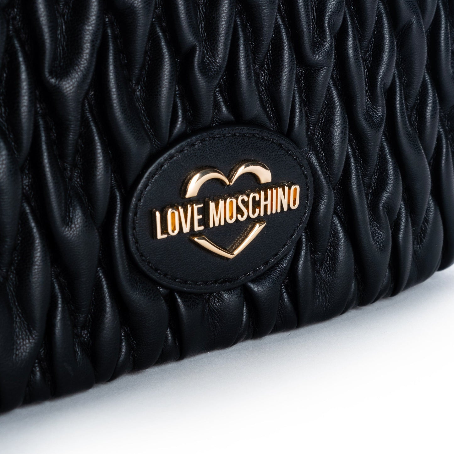 Bolsa de Ombro Preta Love Moschino