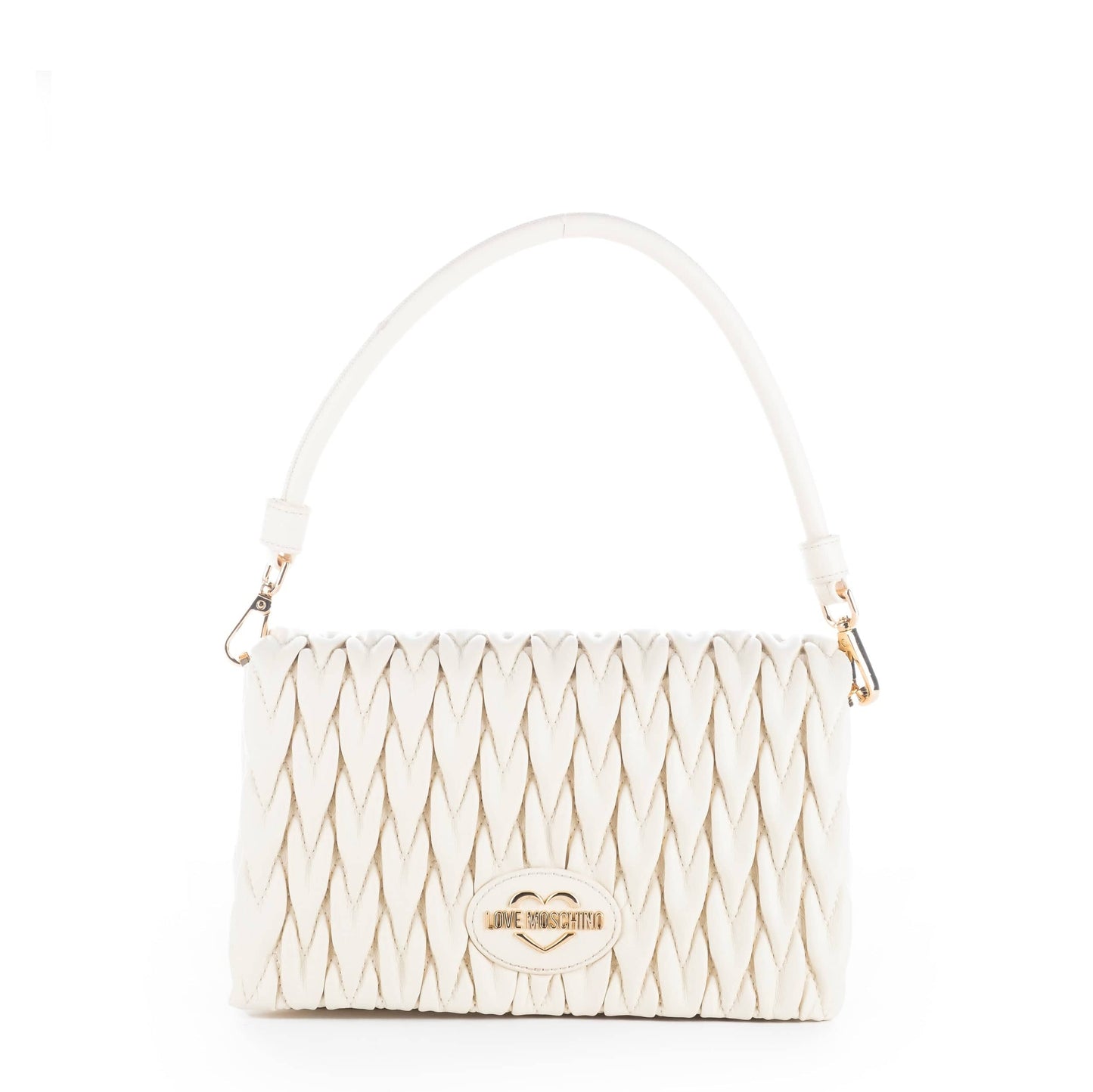 Bolsa de Ombro Branca Love Moschino