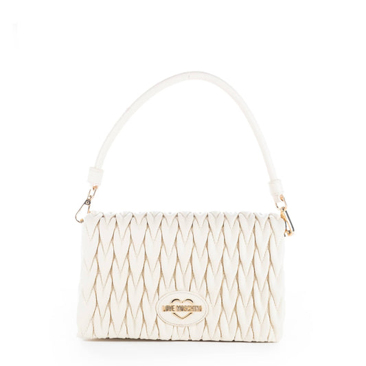 Bolsa de Ombro Branca Love Moschino