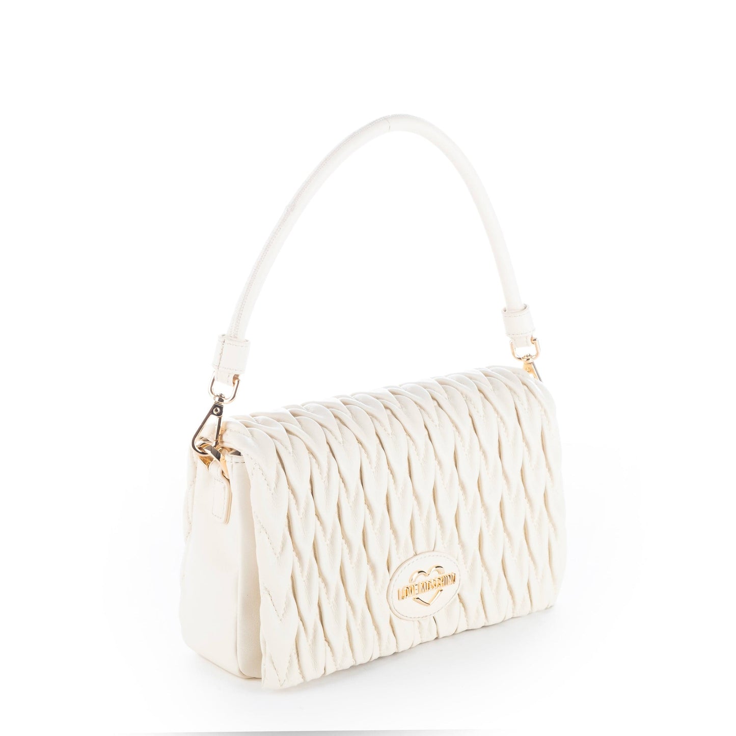 Bolsa de Ombro Branca Love Moschino