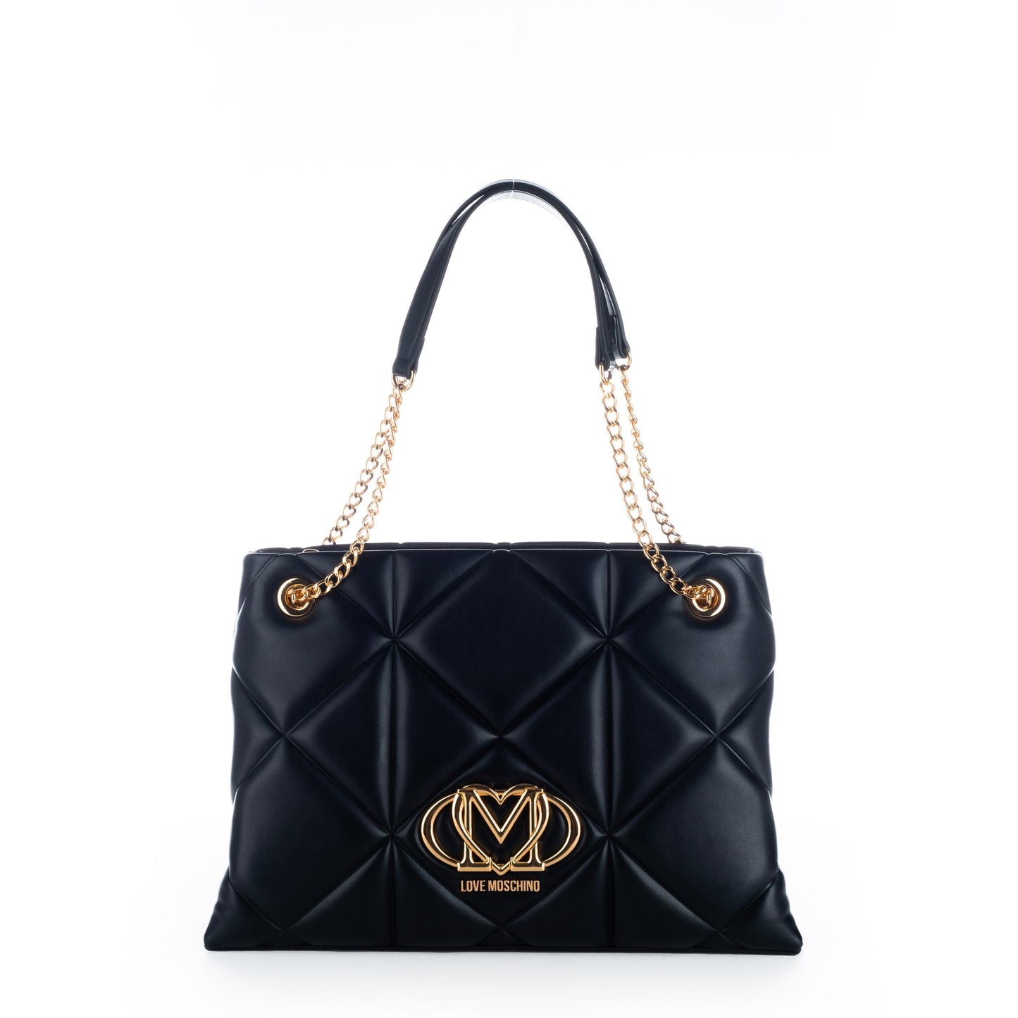 Bolsa de Ombro Preta Love Moschino