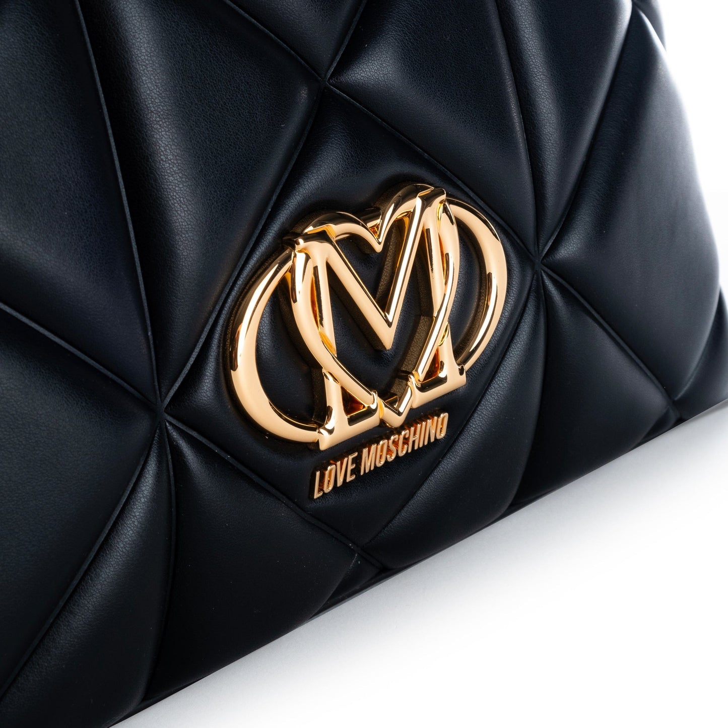 Bolsa de Ombro Preta Love Moschino