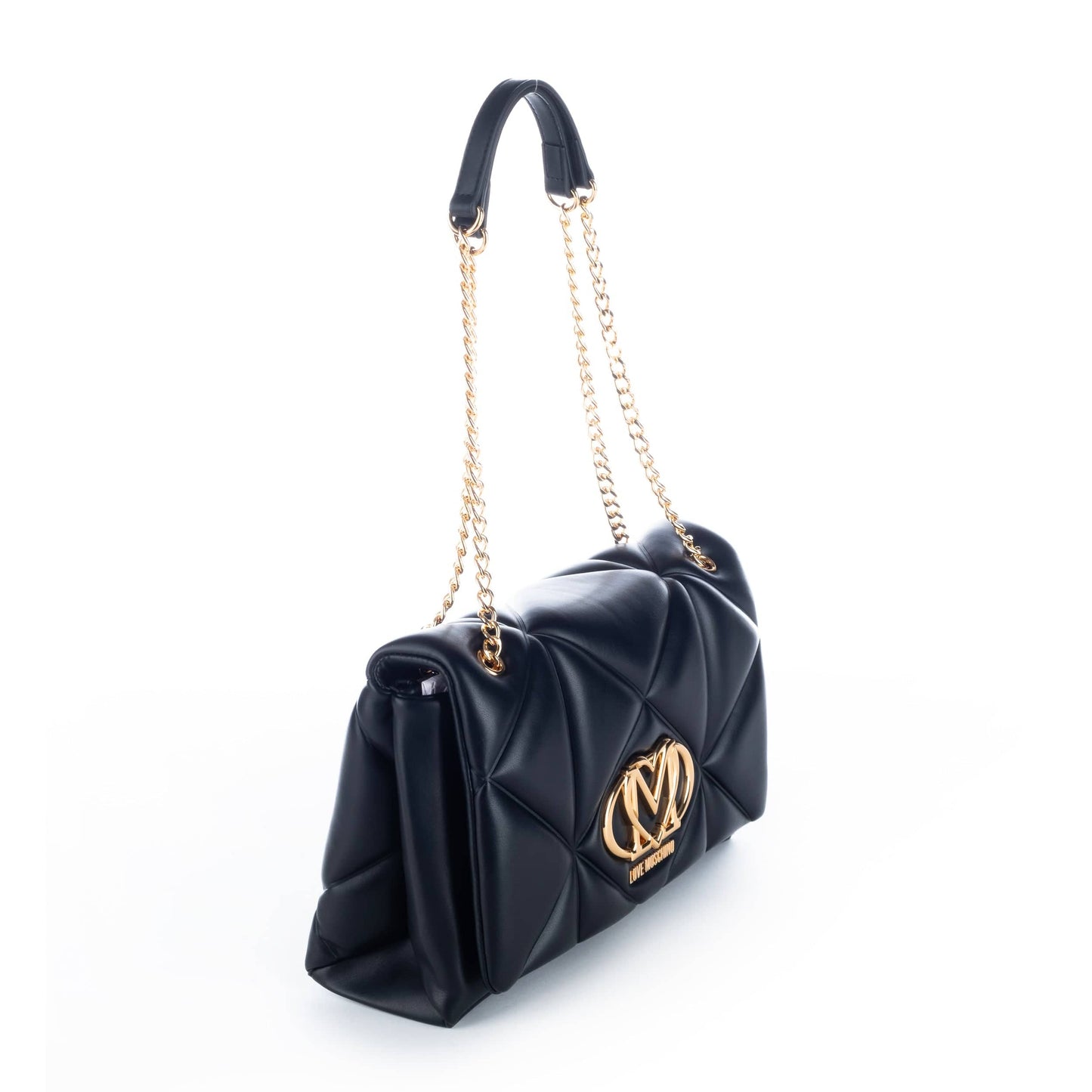 Bolsa de Ombro Preta Love Moschino
