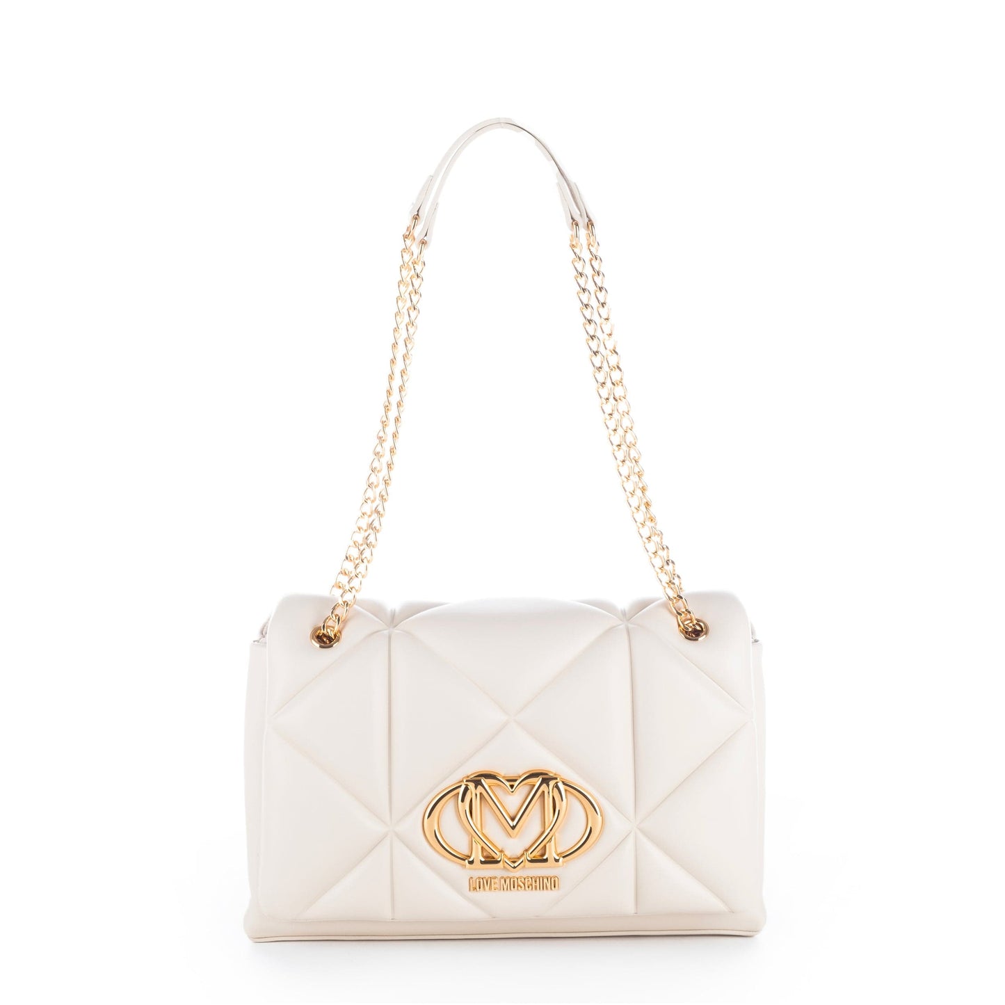 Bolsa de Ombro Branca Love Moschino