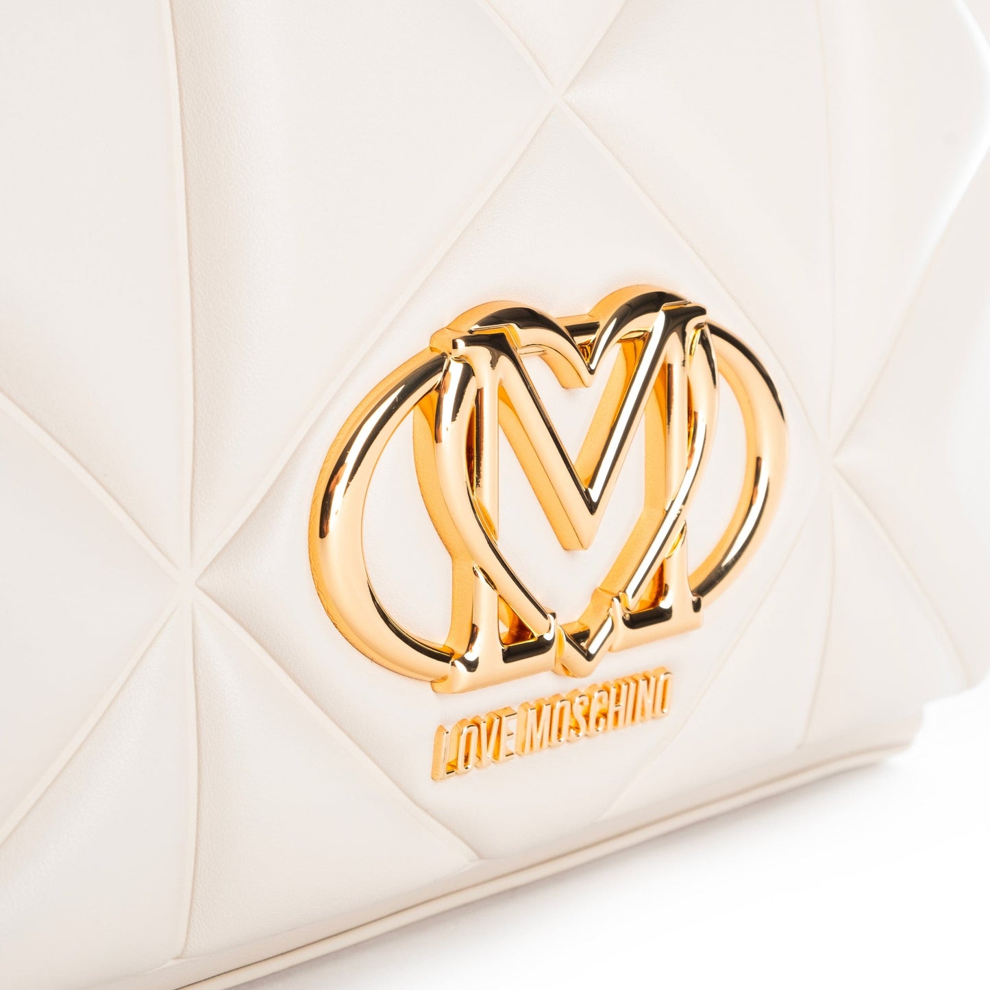 Bolsa de Ombro Branca Love Moschino