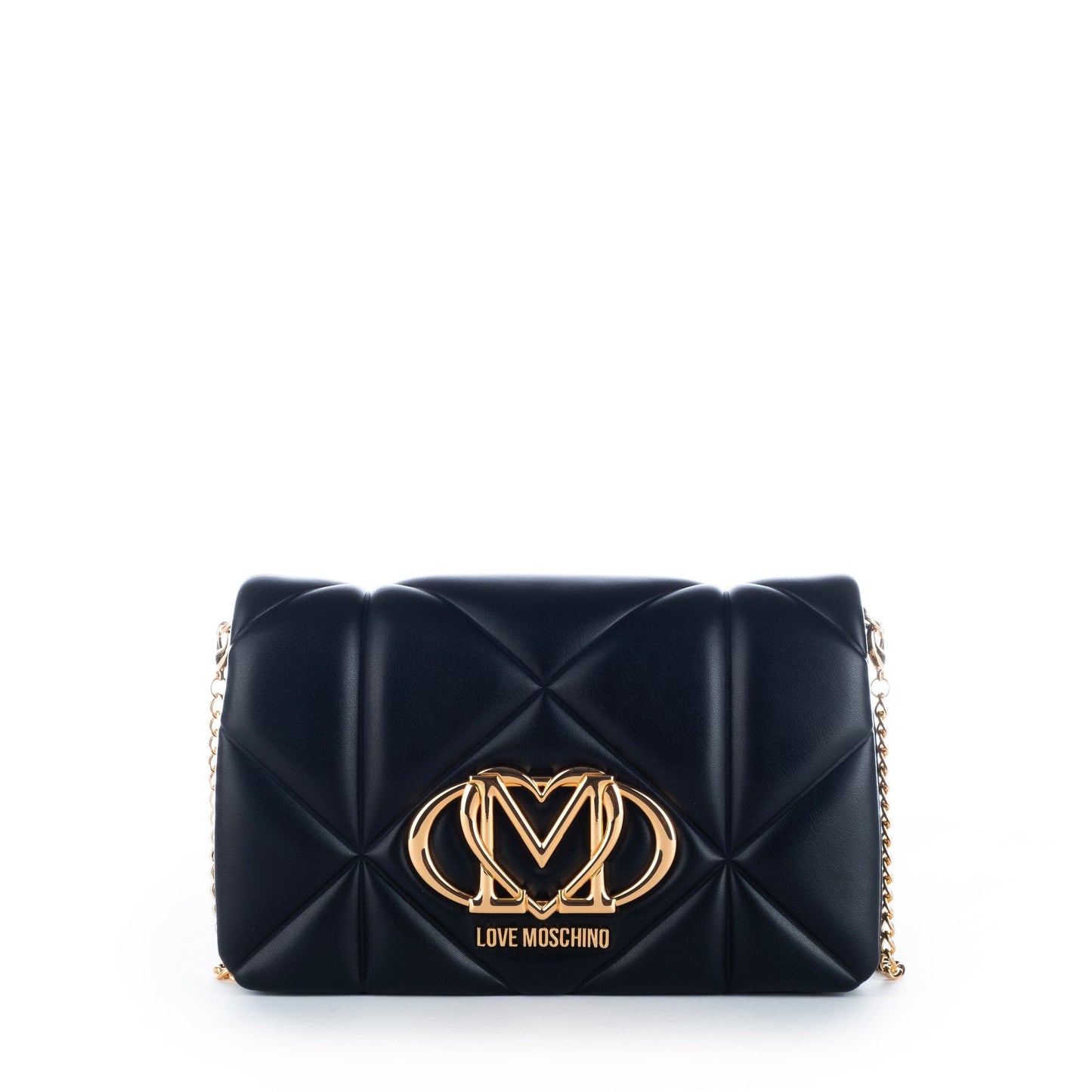 Bolsa de Ombro Preta Love Moschino