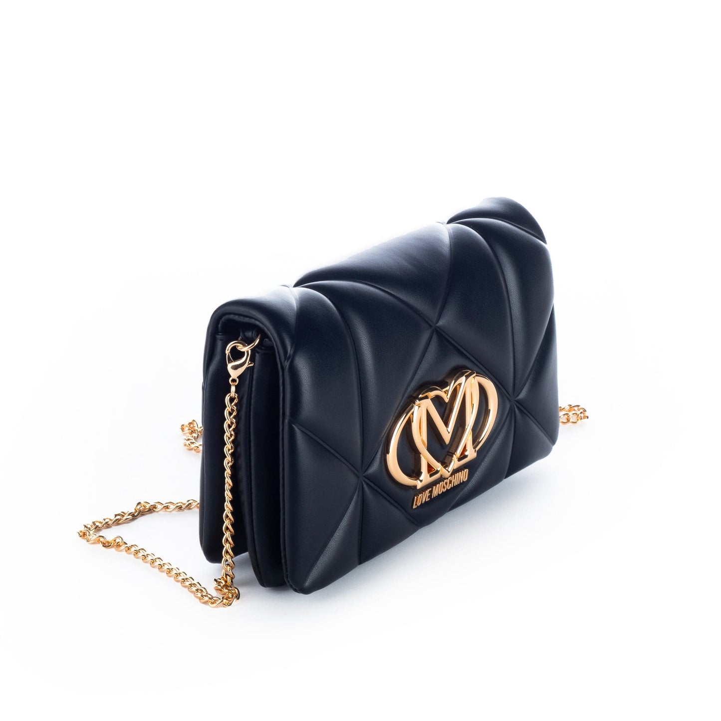Bolsa de Ombro Preta Love Moschino