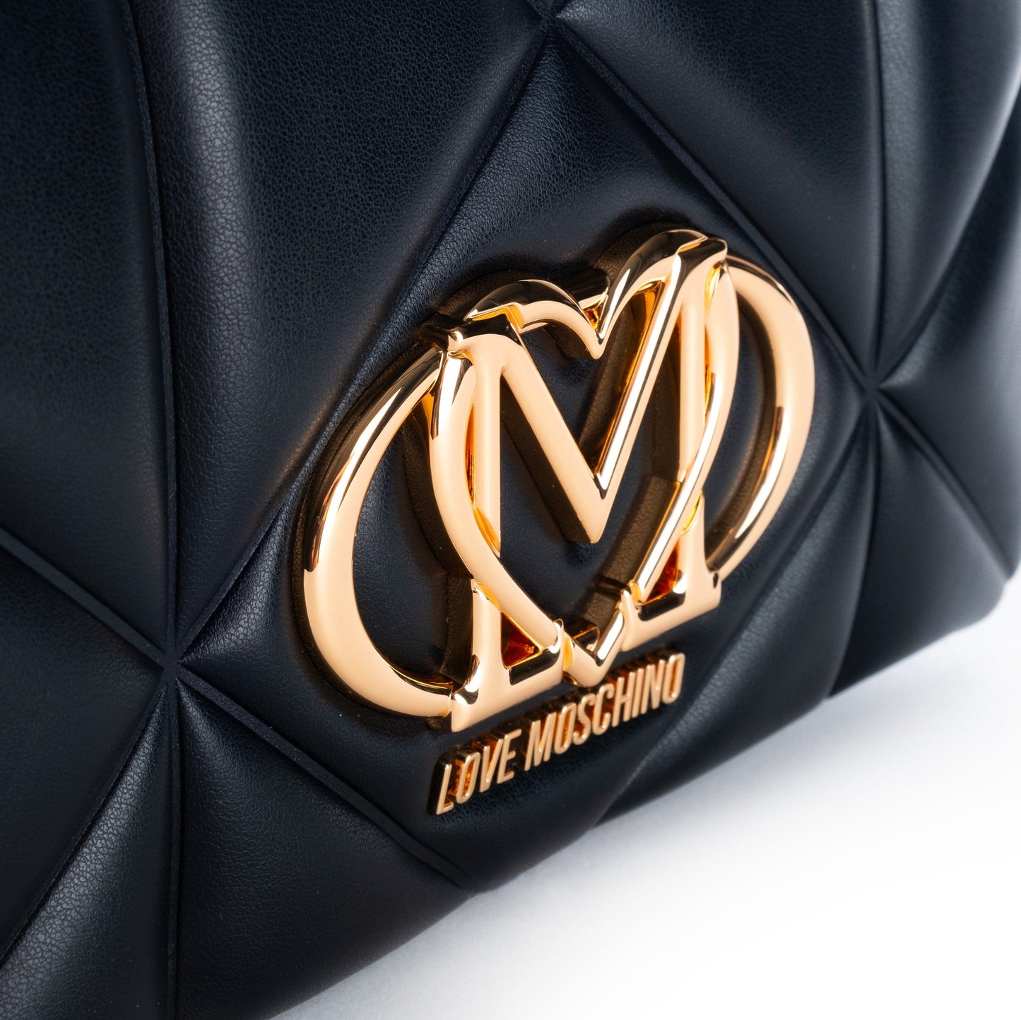 Bolsa de Ombro Preta Love Moschino