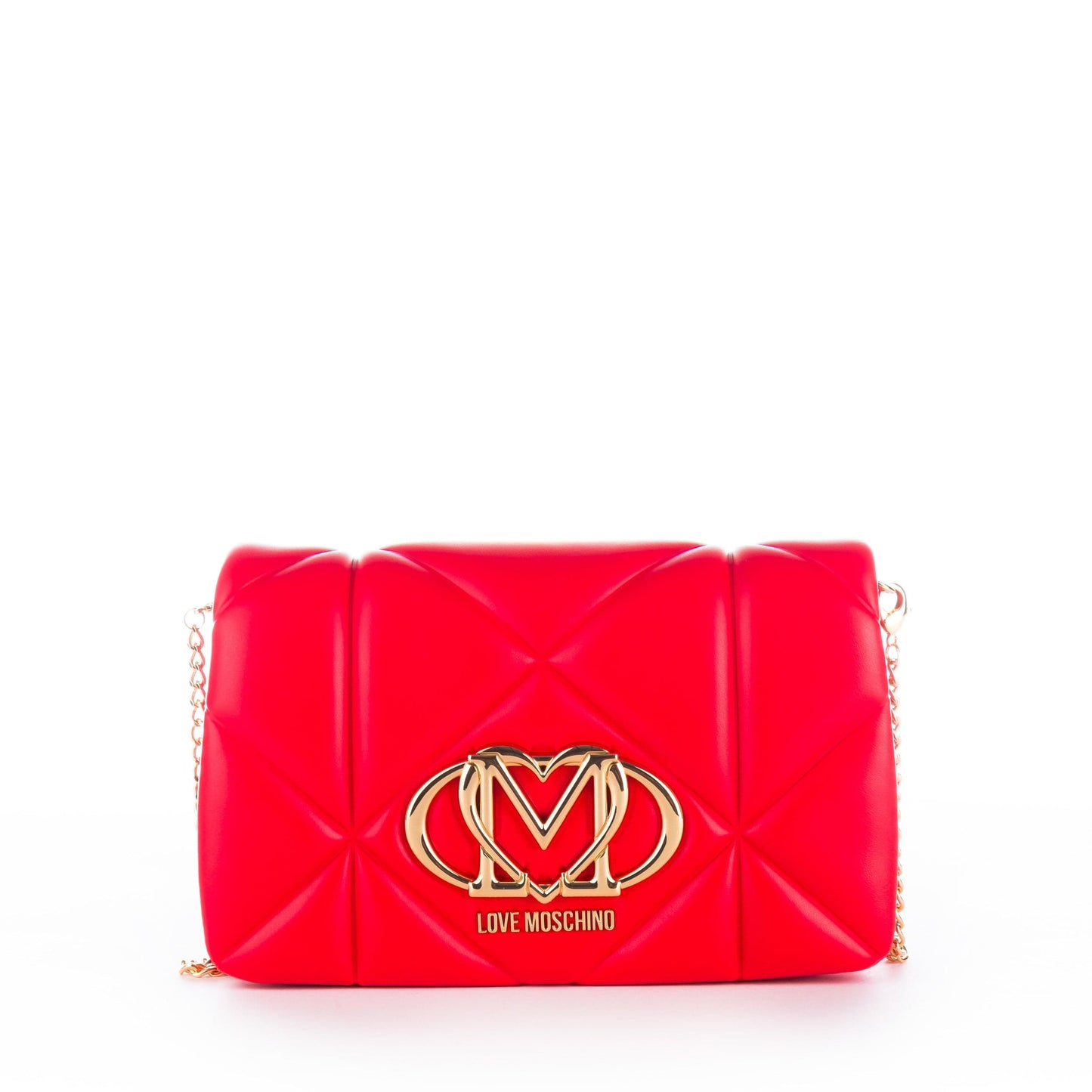 Bolsa de Ombro Vermelha Love Moschino