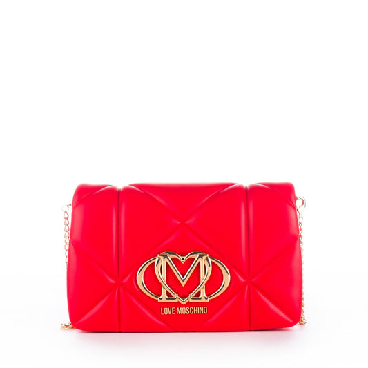 Bolsa de Ombro Vermelha Love Moschino