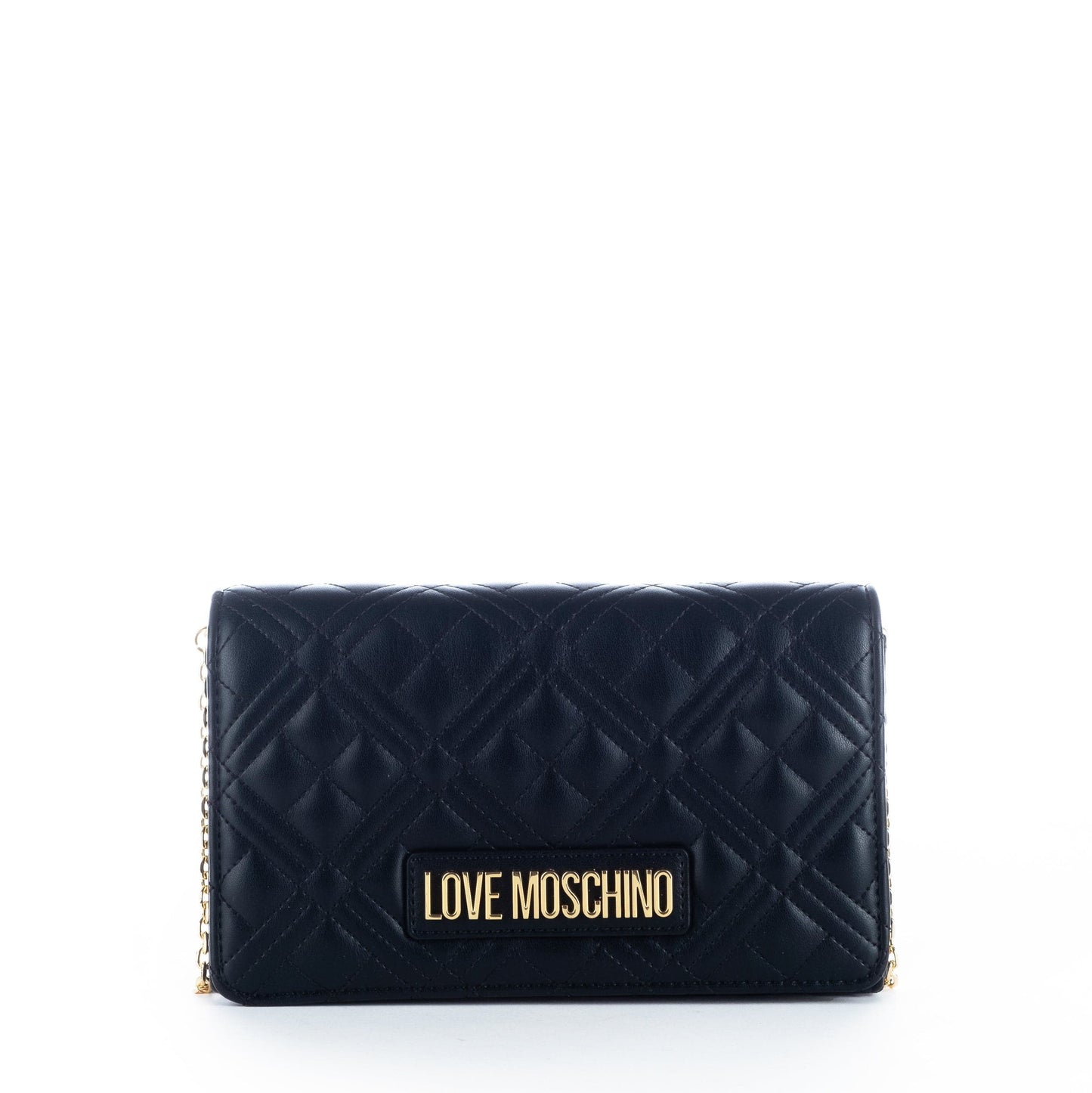 Bolsa de Ombro Preta Love Moschino