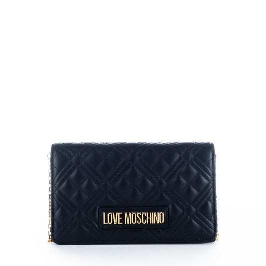 Bolsa de Ombro Preta Love Moschino