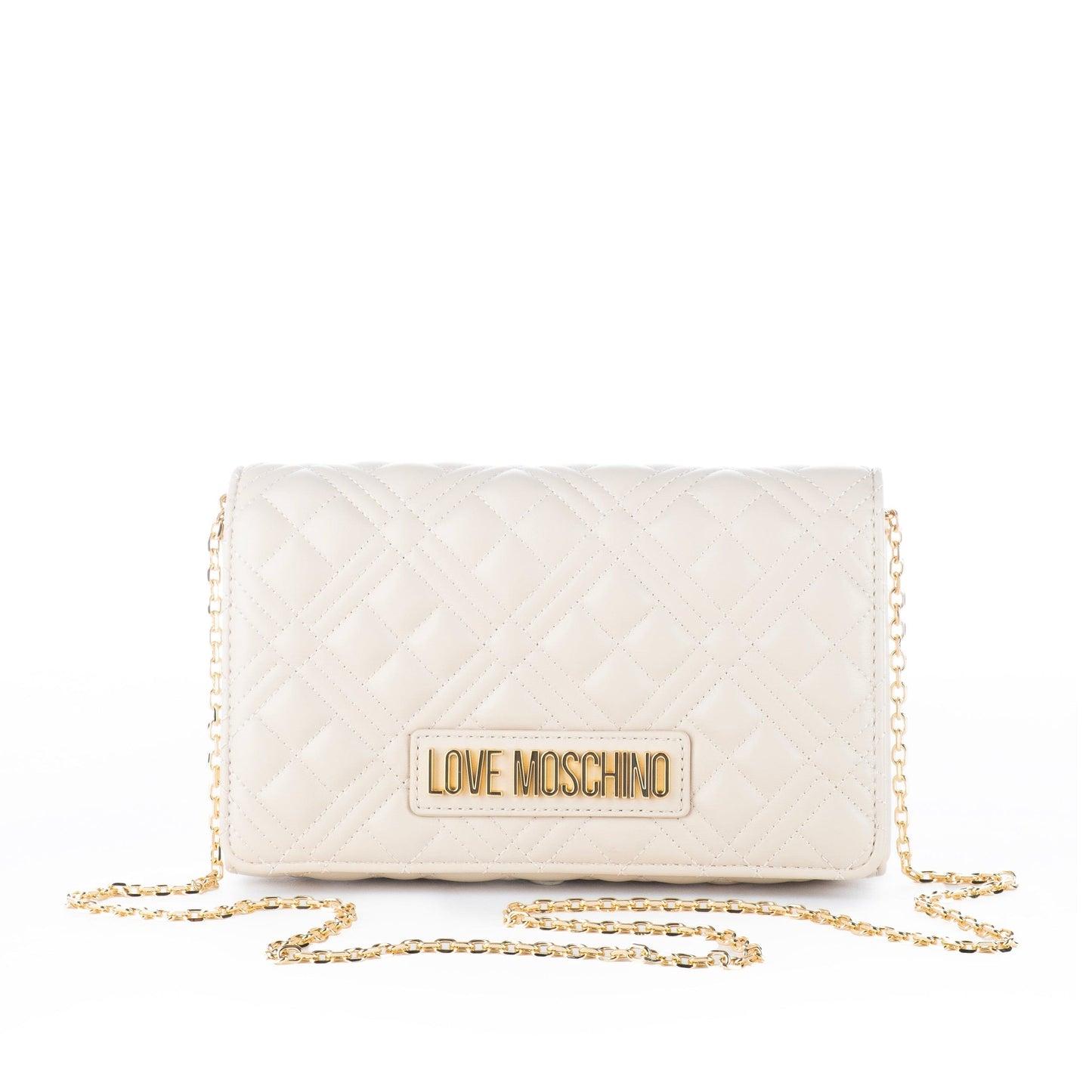 Bolsa de Ombro Branca Love Moschino