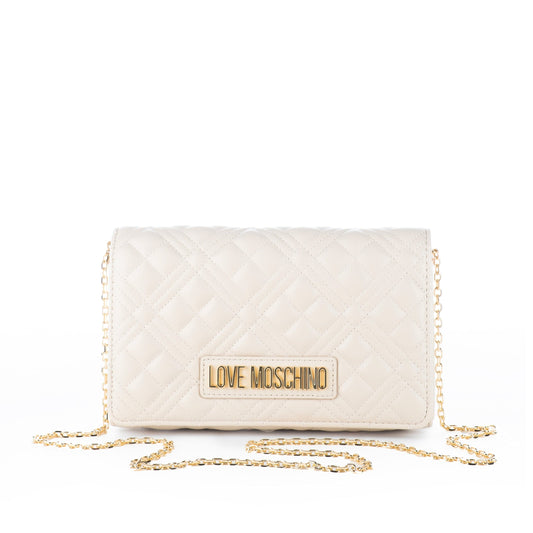 Bolsa de Ombro Branca Love Moschino