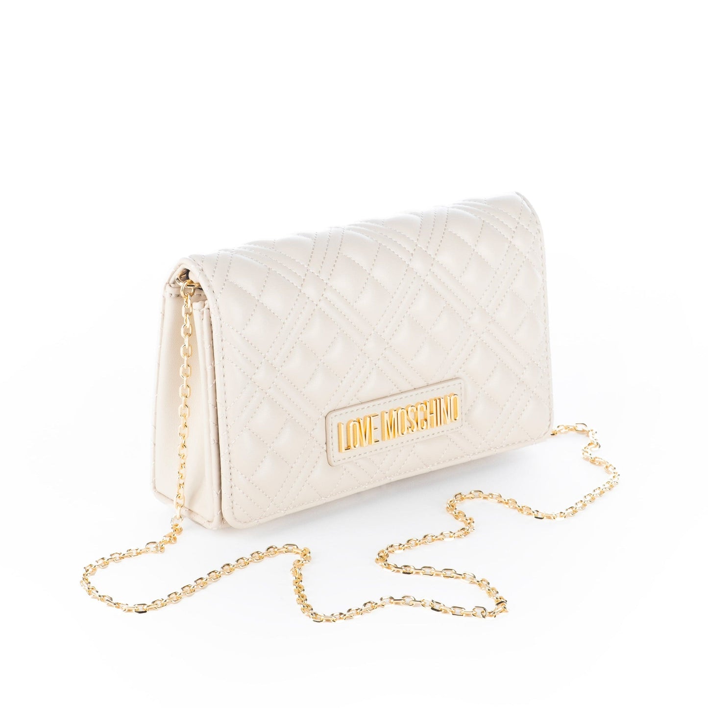 Bolsa de Ombro Branca Love Moschino