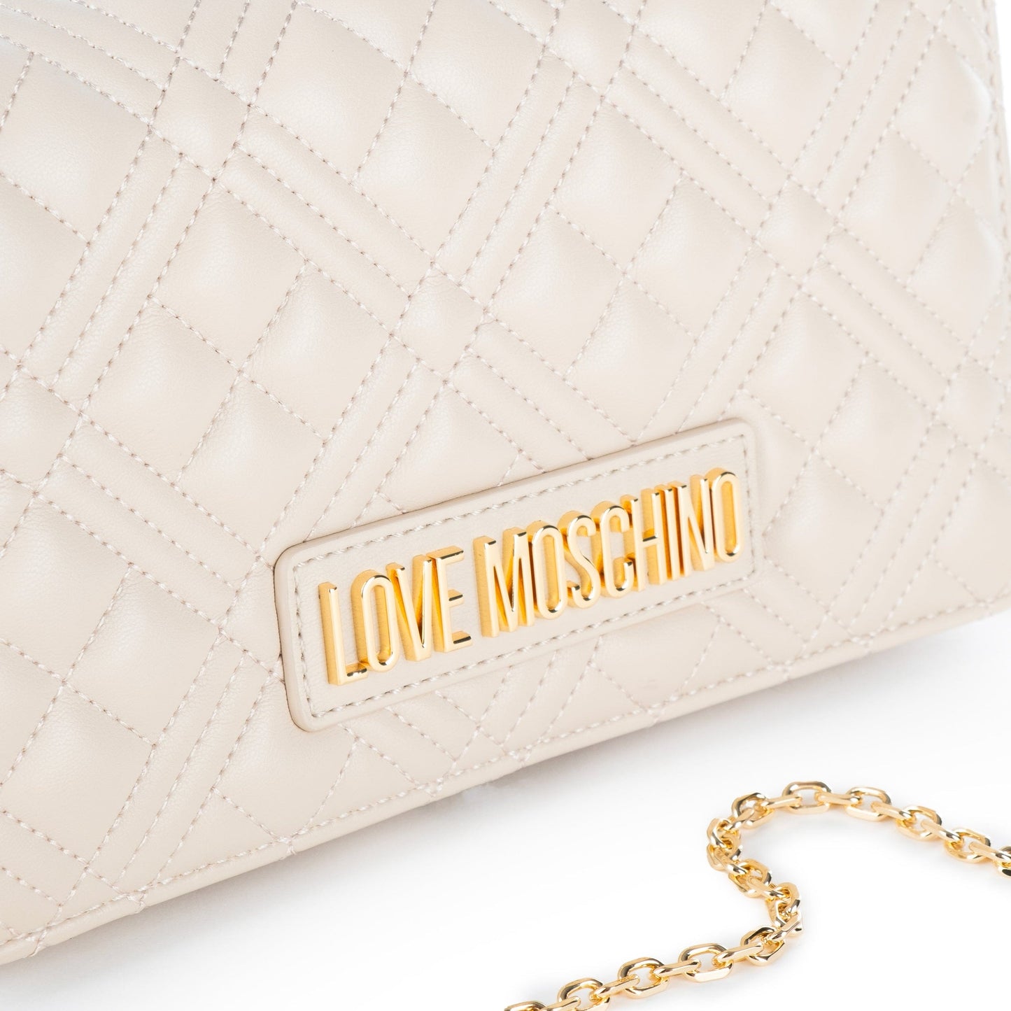 Bolsa de Ombro Branca Love Moschino