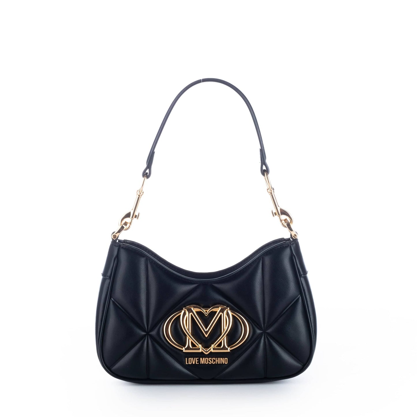 Bolsa de Ombro Preta Love Moschino