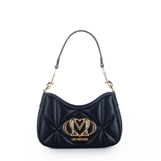 Bolsa de Ombro Preta Love Moschino