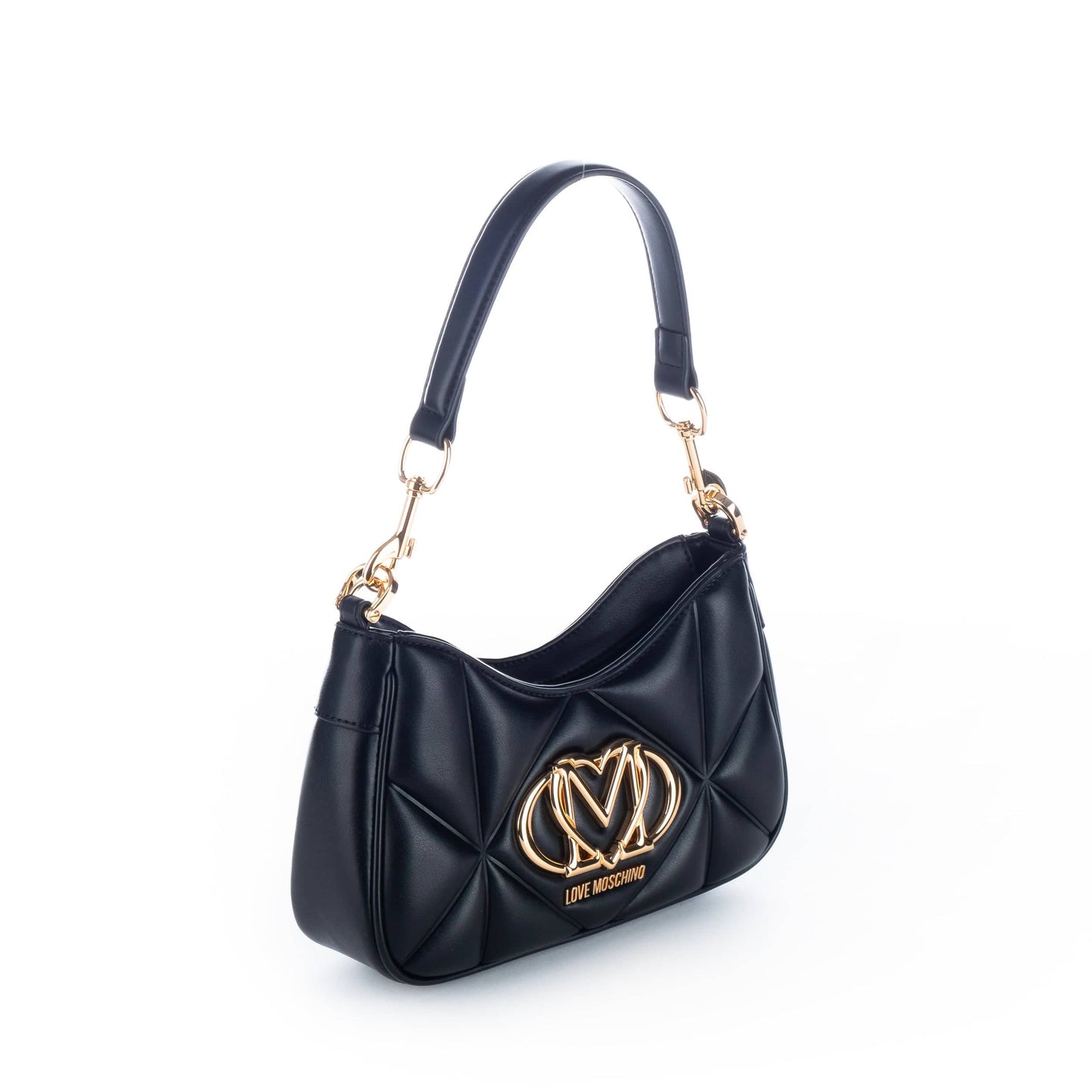 Bolsa de Ombro Preta Love Moschino