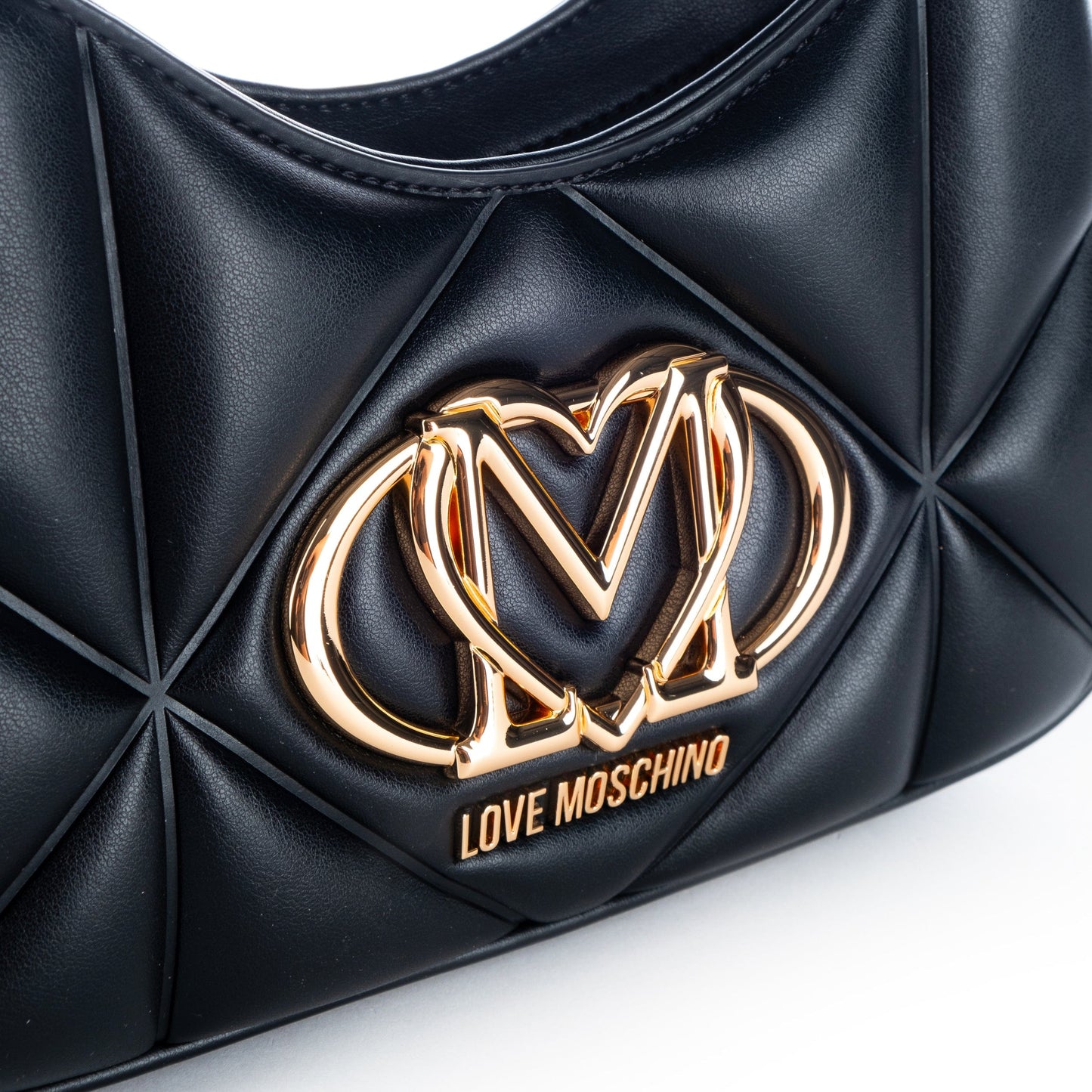 Bolsa de Ombro Preta Love Moschino