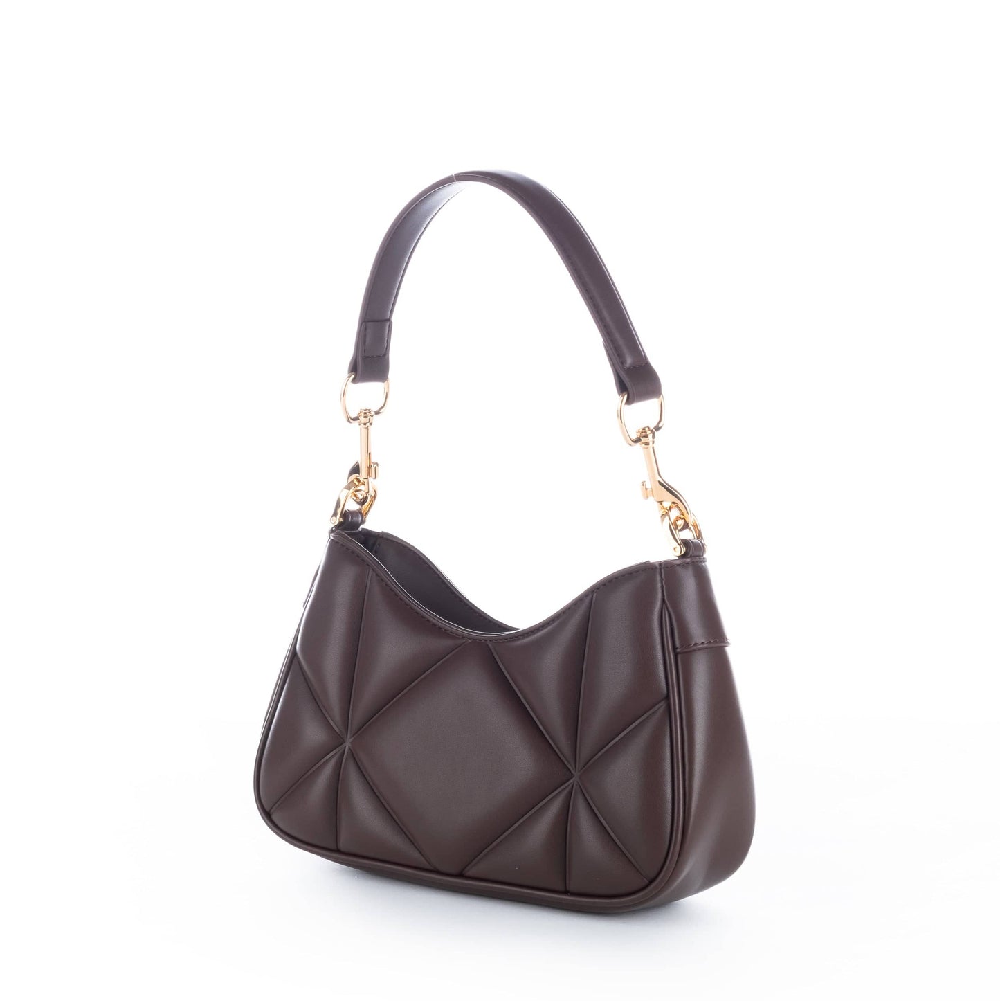 Bolsa de Ombro Castanha Love Moschino