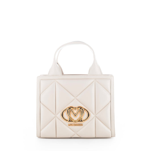 Bolsa Tote Bege Love Moschino