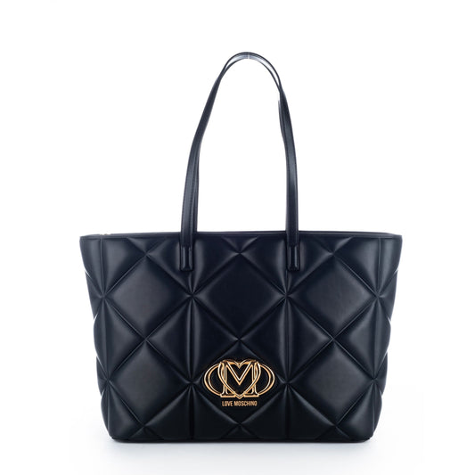 Bolsa Tote Preta Love Moschino