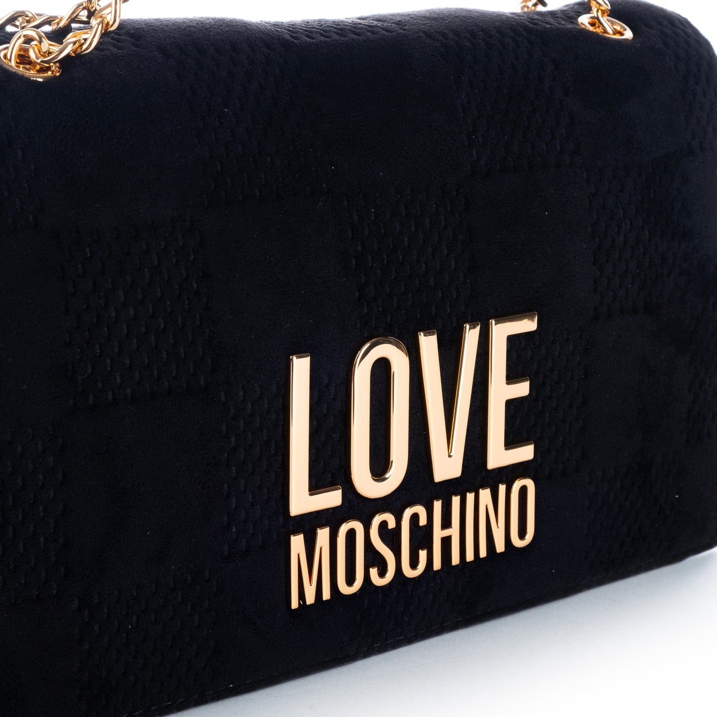 Bolsa de Ombro Preta Love Moschino