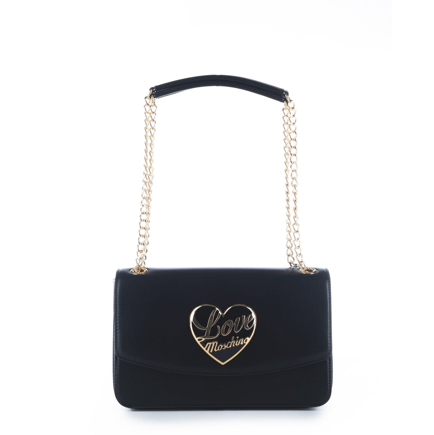 Bolsa de Ombro Preta Love Moschino