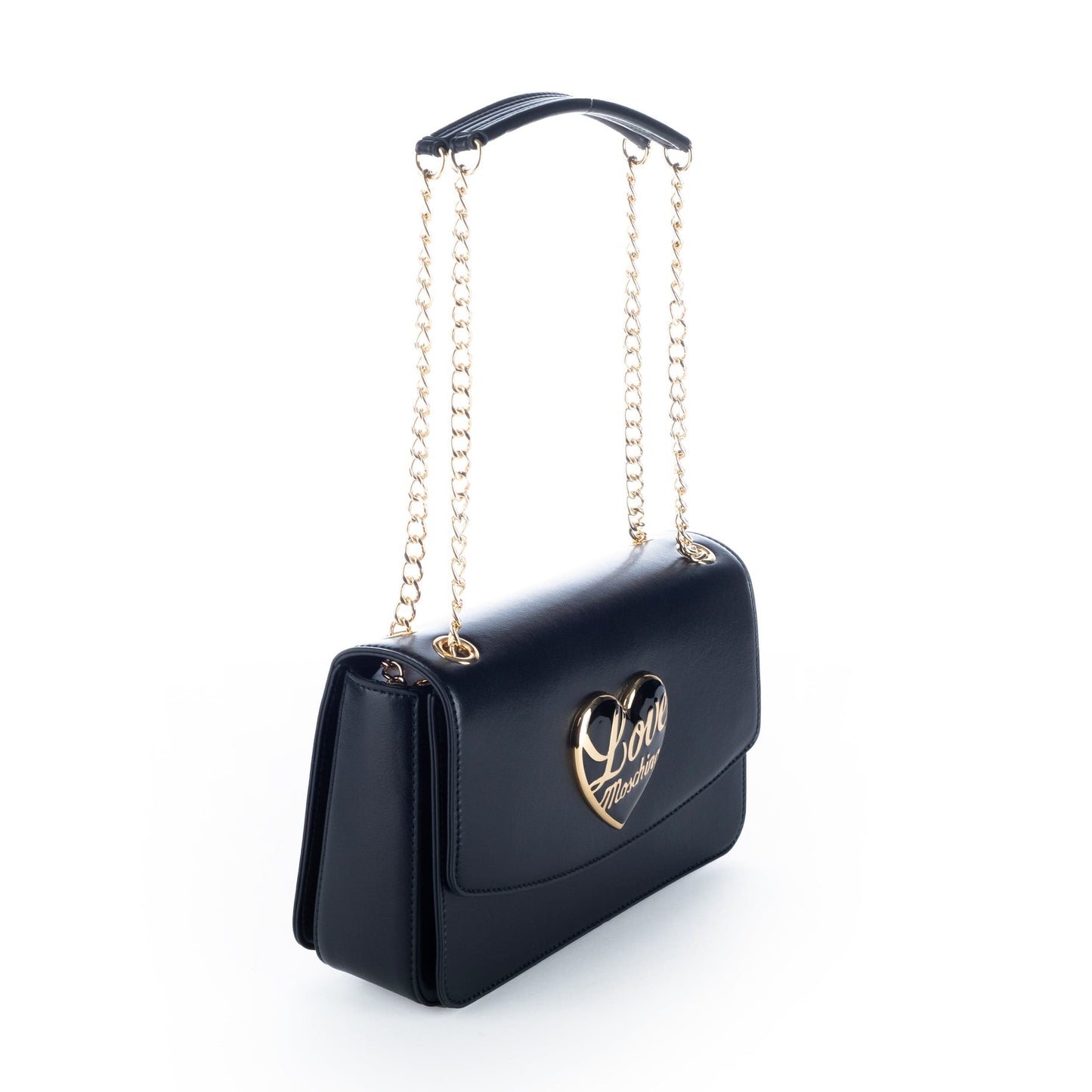 Bolsa de Ombro Preta Love Moschino